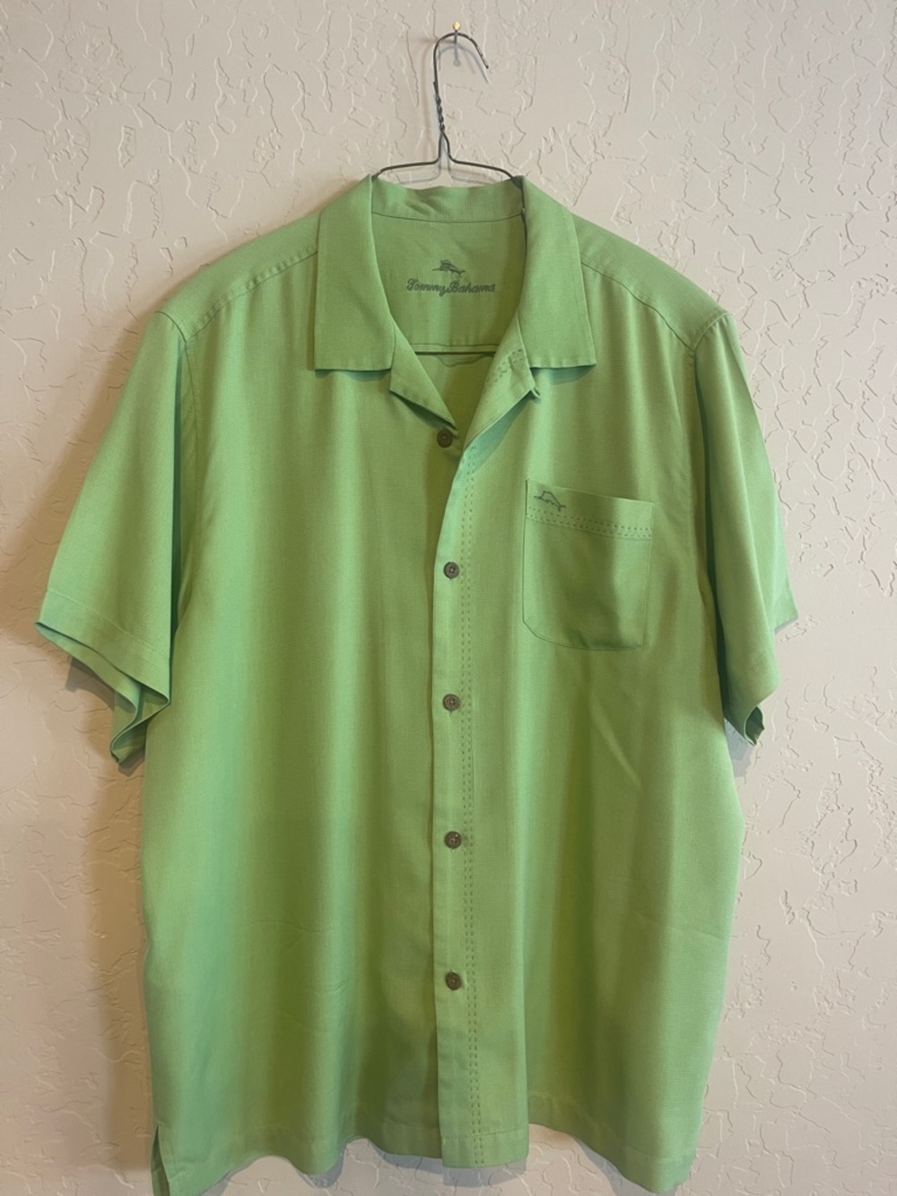 Tommy Bahama Green Short-Sleeve Camp Shirt